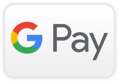 Logo von Google Pay mit Schriftzug und buntem Symbol.