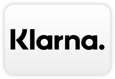 Logo von Klarna, schwarze Schrift auf weißem Hintergrund.